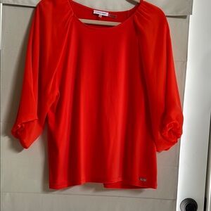 Calvin Klein Women's orange top